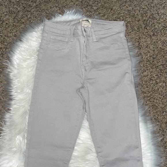 L’Agence Margot Skinny High Rise Silver Grey Jeans - Picture 4 of 9